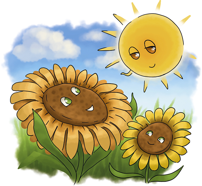 Солнышко с подсолнухом Смайл. Солнце с подсолнухами смайлик. Как нарисовать солнышко и подсолнух.